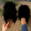 Birkenstock shoes lazy toe half slippers easiest for match furry toe slippers casual home indoor and outdoor wear popular slippers