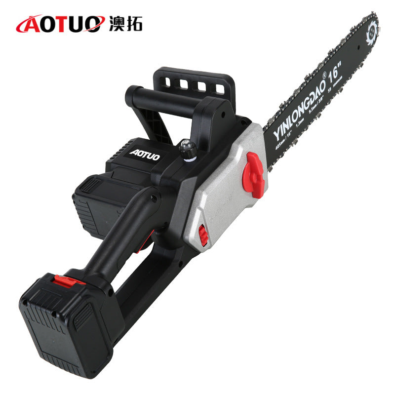 Brushless 16-inch lithium chainsaw, rechargeable chainsaw, household electric wireless chainsaw, rechargeable hand, outdoor tree cutting saw