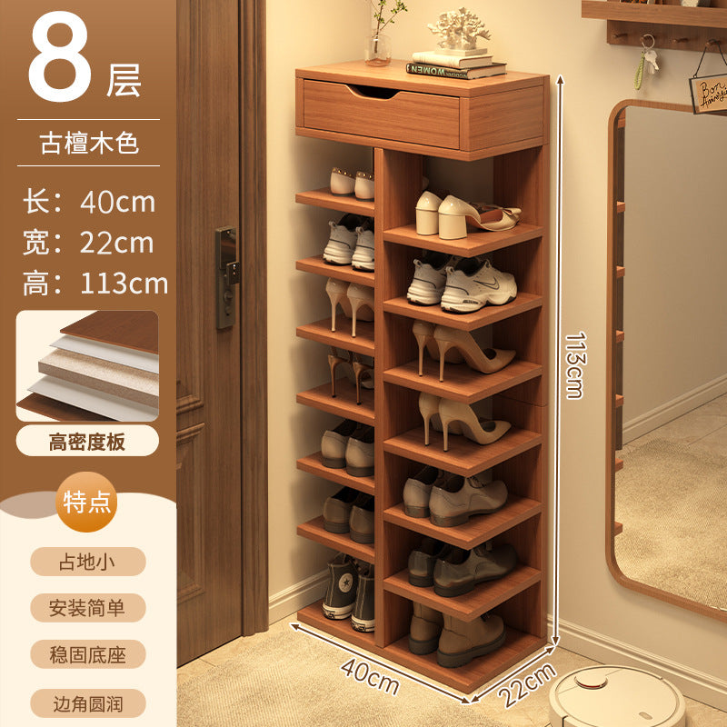Shoe rack home door multi-layer strong and good-looking small narrow rack rental simple indoor shoe storage rack storage shoe cabinet
