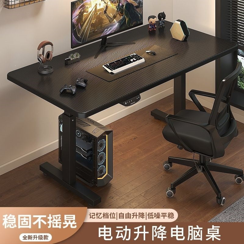 Electric adjustable desk - heavy-duty, reinforced legs - perfect for home office, gaming, study, and computer use