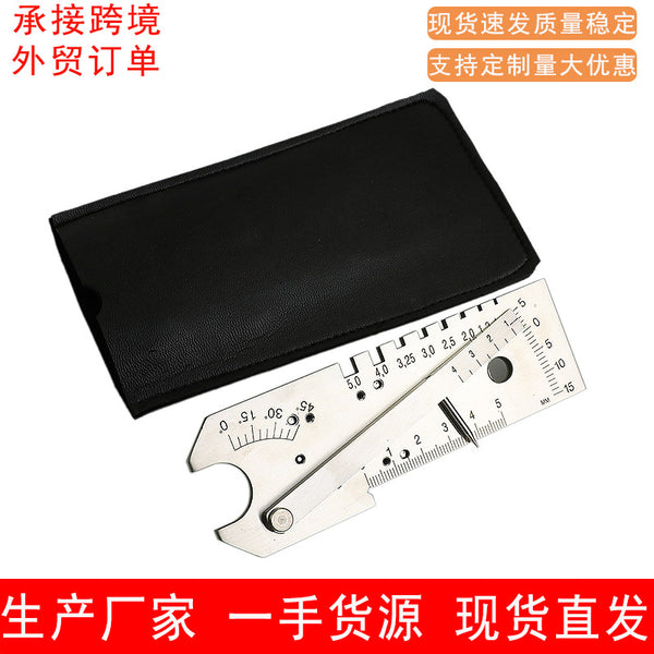 Stainless Steel Multi-function Weld Gauge Butt Weld Inspection Ruler Scribing Weld Gauge