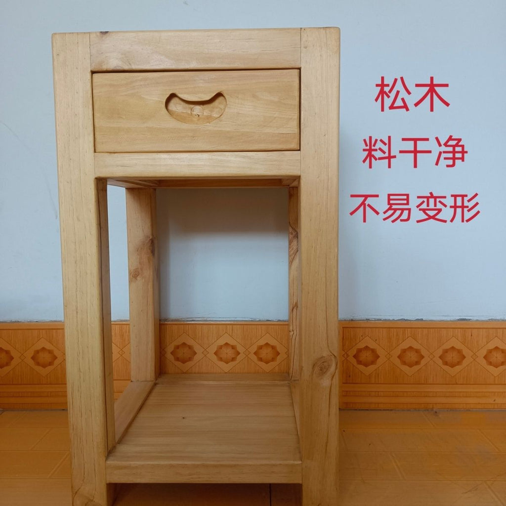 Pine flower stand Chinese solid wood home indoor living room flower stand multi-layer shelf balcony bonsai flower pot shelf