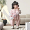 Spring & fall baby super cute baby onesie autum clothes princess style long sleeves khaki outing clothes super cute sweet