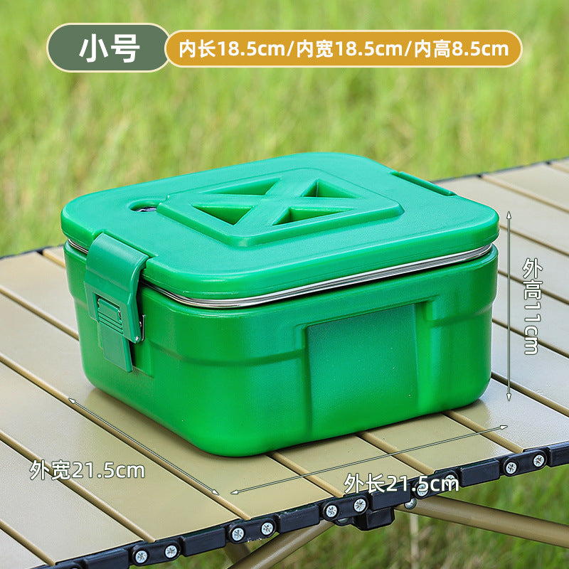 Outdoor large-capacity multi-purpose incubator, pressure-resistant design, dual-purpose fresh-keeping box for cooling and heating, camping, portable car refrigerator
