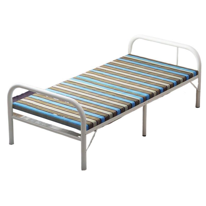 Folding bed single bedfor homesimple office nap handy gadget dormitory lunch break small bed rental house hard iron bed