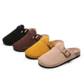 Plus size women's cork bottom slippers cross-border export baotou half slippers birkenstock shoes soft bottom roman shoes 35-46 wholesale