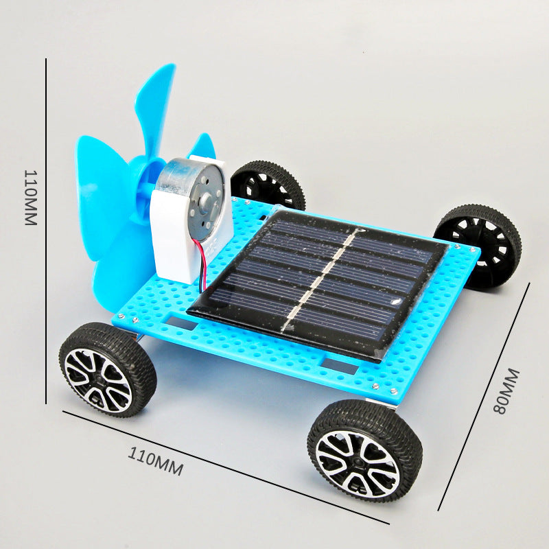 Solar wind car model technology small production science and education toys science experiment primary school students toy material package
