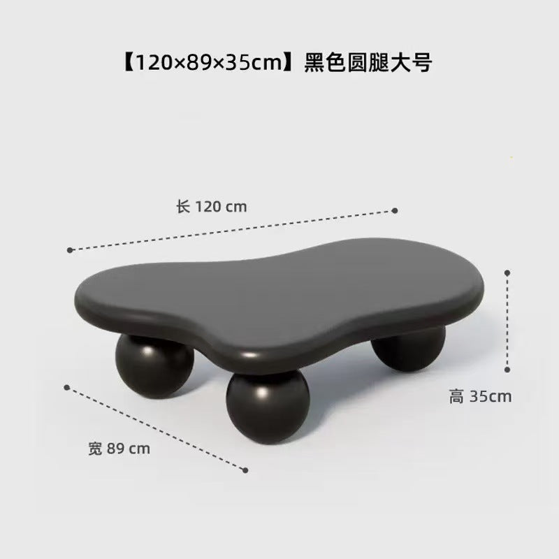 Cloud coffee table cream style scandinavianshape small tea table living room for homepopular small apartment modern casual coffee table