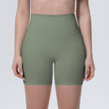 New arrival nude brushed quick-drying yoga pants women's high waist abdominal fitness shorts peach butt tight sports three-quarter pants