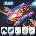F1 remote control toy car - 360° universal joystick, all-around variable speed, rocket spray stunt racing f1 car