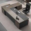 Luxury executive desk and chair set - modern minimalist ceo desk for managers and executives - leadership office computer desk