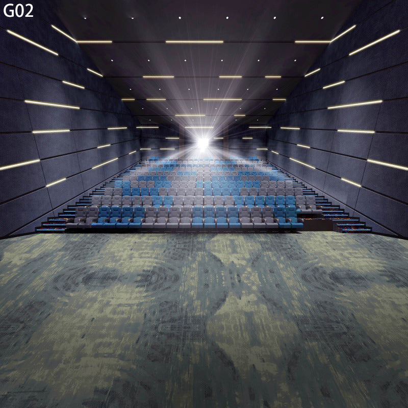 Customized fire-retardant carpet for movie theaters, home theaters, and clubs: soundproofing, noise reduction, and vibration dampening - full coverage installation
