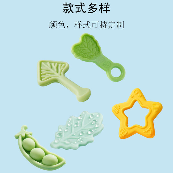 Manufacturer customizes mold opening baby toothpaste vegetable toothpaste love to soothe cloth book doll saliva towel biting glue accessories