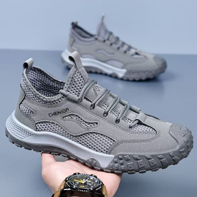 Men's summer new arrival: lightweight, breathable, odor-resistant flyknit mesh shoes - versatile casual sneakers for men, athletic mesh shoes
