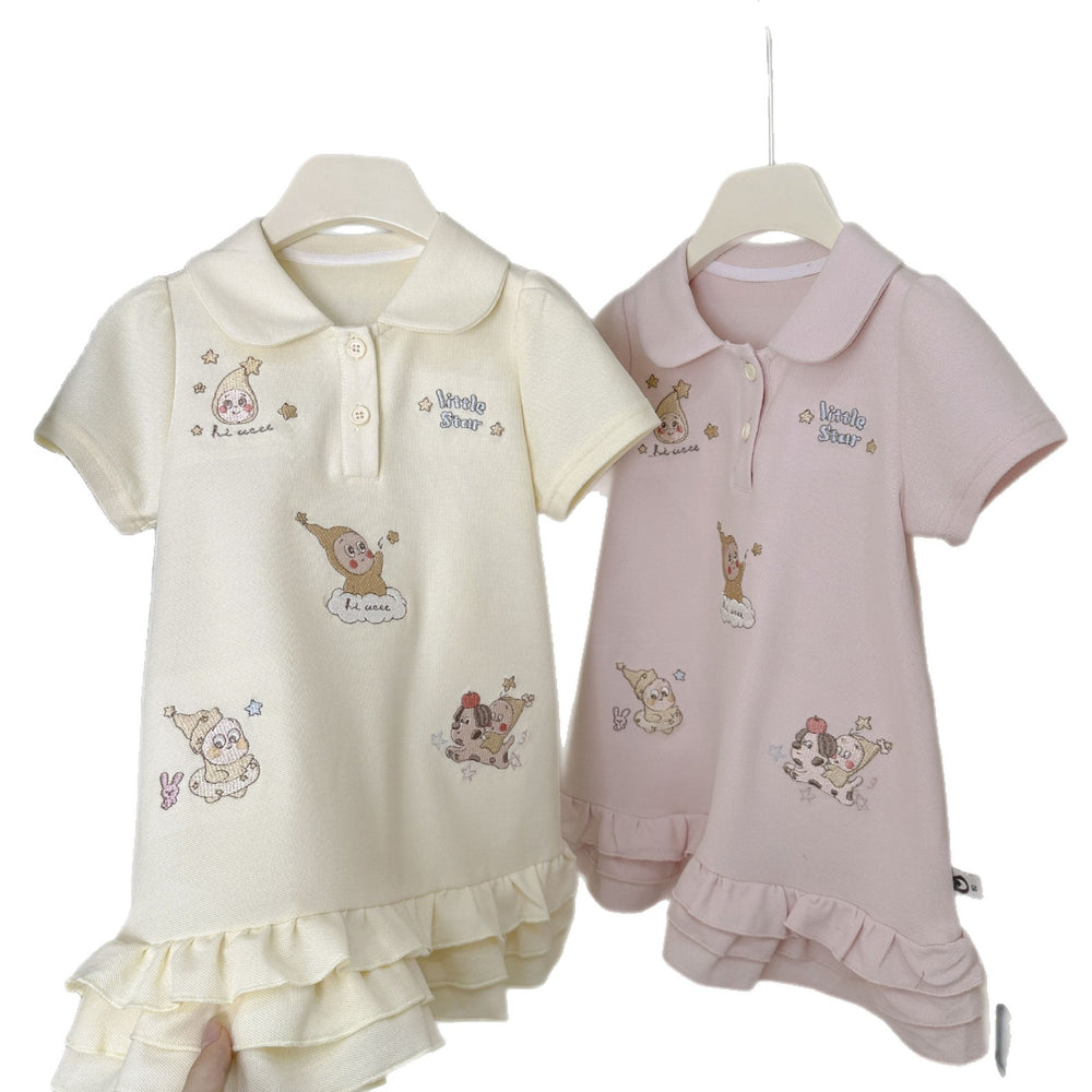 Girls'  new summer dress: trendy korean style princess dress for kids, stylish and chic for baby girls