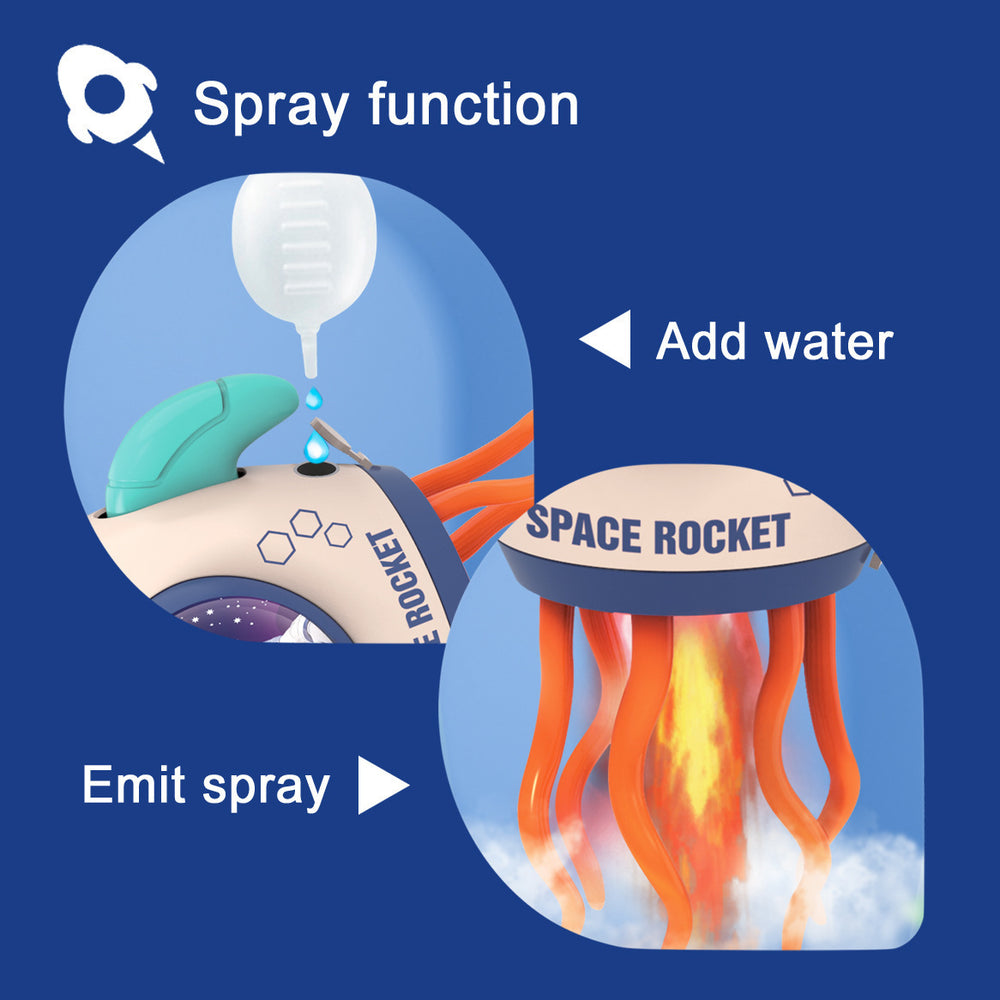 magic dancing astronaut universal electric light music projection rocket spray octopus octopus toy