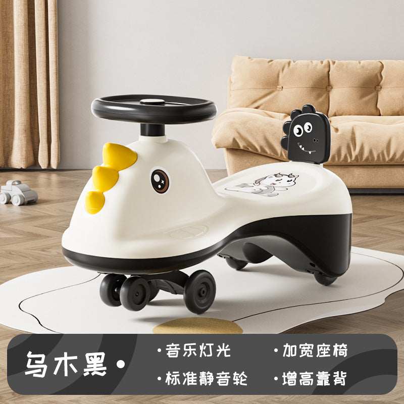 Popular children's twist car, unidirectional wheel, male and female babies 1 to 3 years old, anti-rollover adult swing car