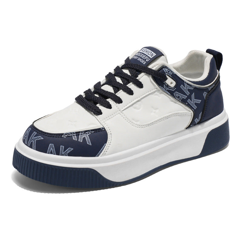 2026 spring new men's shoes: hot-selling youth casual, niche design, anti-slip thick-soled height-increasing sneakers/platform shoes