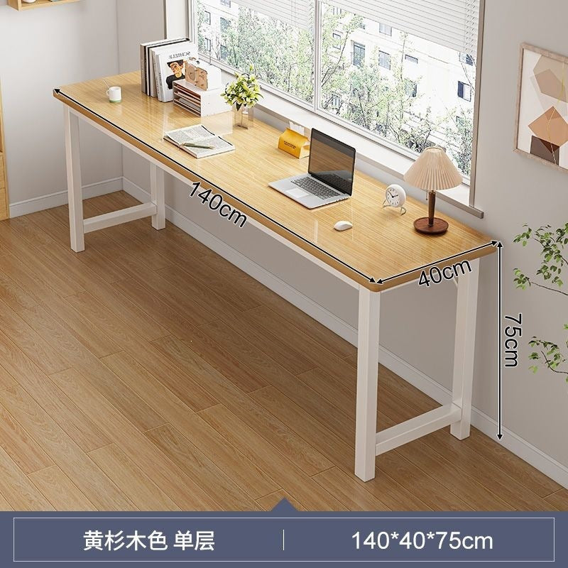 Computer desk single double layer office desk complete set rectangular training workbench for home living room desktop storage study table