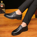 【genuine leather】spring/autumn men's leather driving shoes - casual loafers for young and middle-aged men