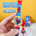 Kids' spider-man watch for boys - zettai revice & ultraman trigger style - flashing, drop-proof, electronic, luminous, and waterproof - perfect for preschoolers!
