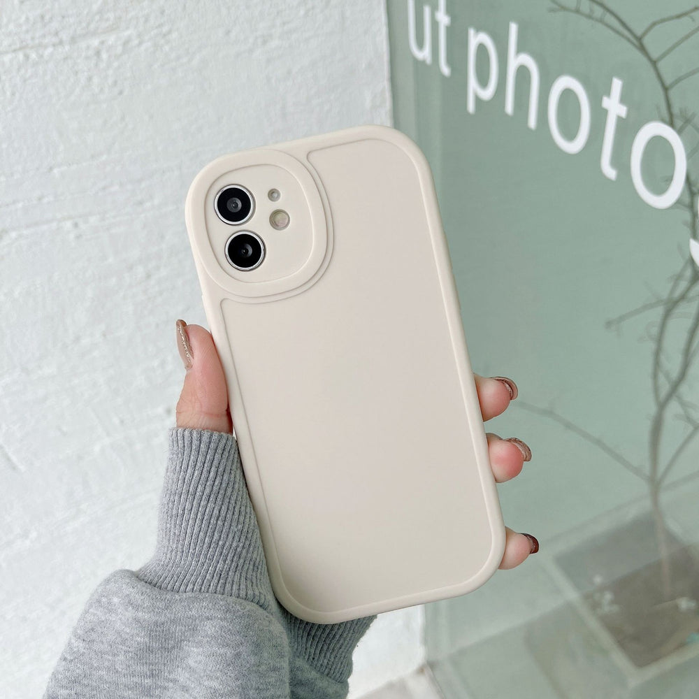 Lambskin leather case for apple iphone 16, big eye frosted grooved leather phone case, iphone 13 protective cover
