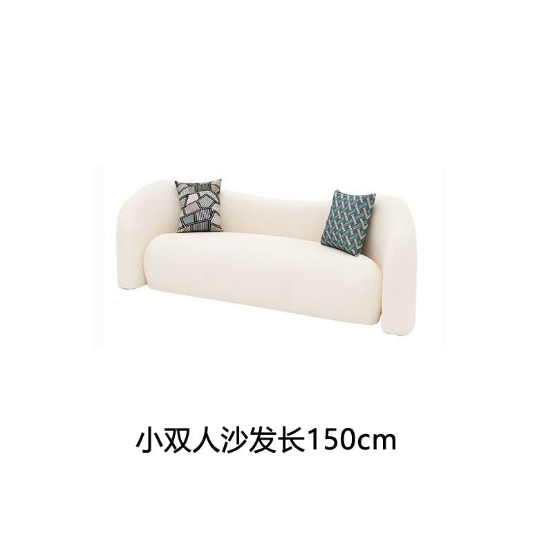 Nordic cream style live broadcast room lambswool sofa simple popular b&b small apartment shaped beauty salon accessible luxury style