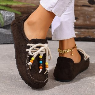 Exportretro beaded baotou boken half slippers for women new arrival slip-on plus sizethick sole mules wholesale