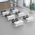 Practical multi-purpose training table, mobile silent office desk, foldable table, minimalist office splicing conference table