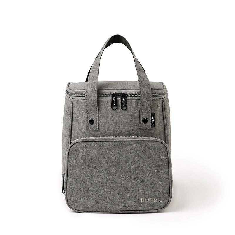 Bento bag, thermal insulation bag, student lunch box, handbag, aluminum foil thickened large bag with rice bag, office worker lunch box bag.