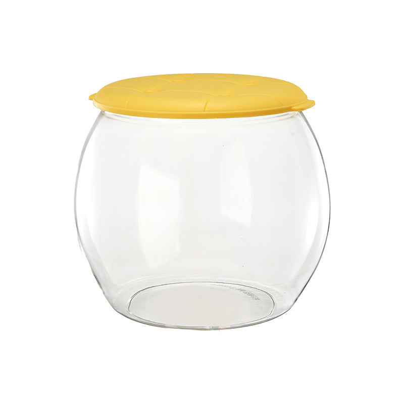 New transparent storage plastic stool - large capacity home toy storage box - clear storage ottoman with seating