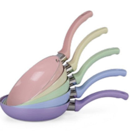 Customized frying pan, macaron color series, for homeinduction cooker neutralflats pan, ceramic cooking pot, non-stick pan, pancake