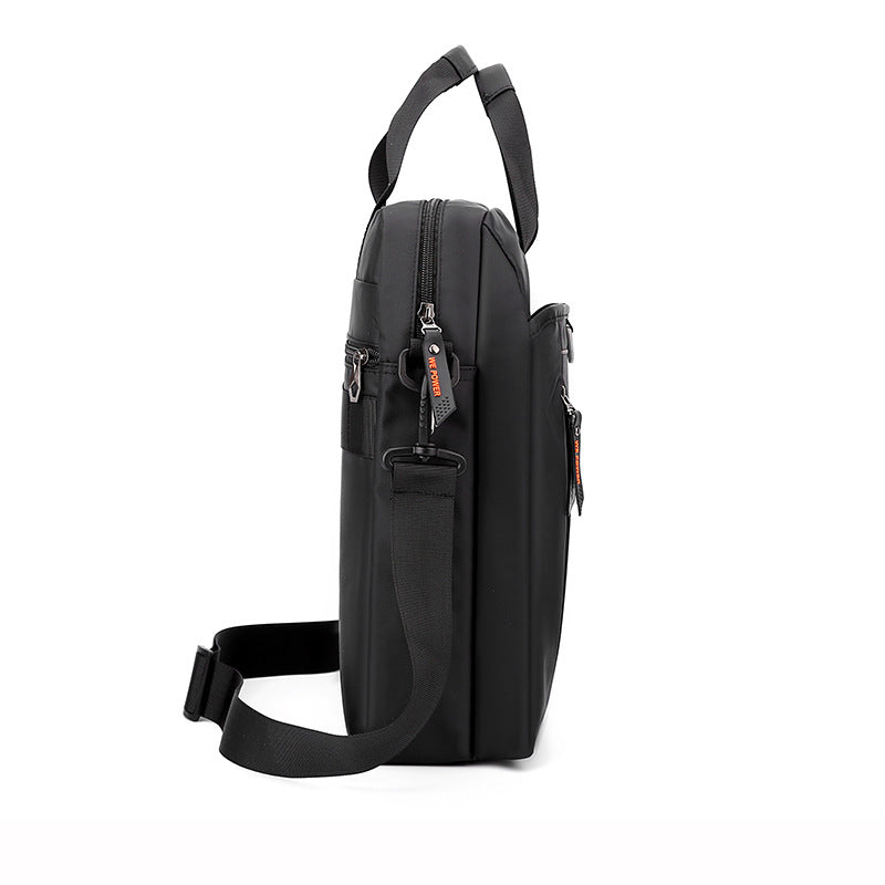Cross-border new men's shoulder bag casual business portable men's bag fashion simple men's messenger bag briefcase computer bag
