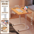 Adjustable height study desk - bedside, sofa, and dorm room mobile laptop table with wheels - foldable computer desk