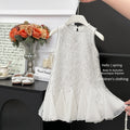 Girls' dress:  summer new arrival - stylish mermaid dress, children's qianjin cheongsam, mesh skirt, birthday party dress