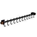 No punching rack hook shovel wall storage spoon hanging rod walnut storage rack spatula kitchen wall rack