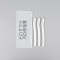Cpe zipper bag-short style 111# white 3 pieces
