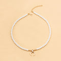 Pearl necklace wholesale cross-border new moon jewelry niche high-end accessories long neck chain women's accessible luxury clavicle chain