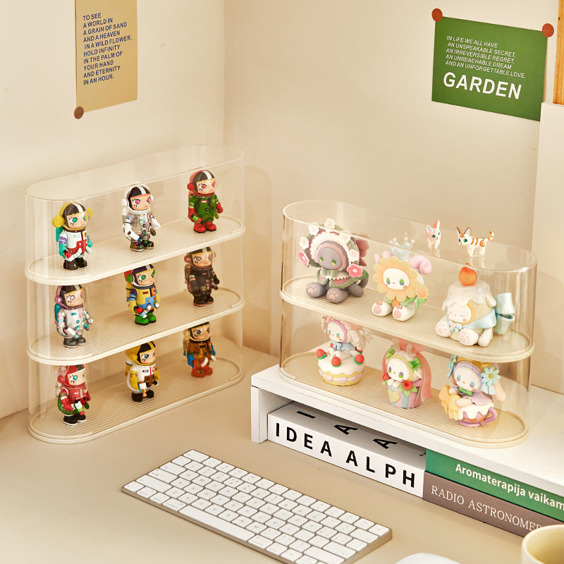 Blind box storage display stand Wall-mounted POP MART display box display Wall-mounted shelf Transparent figure cabinet