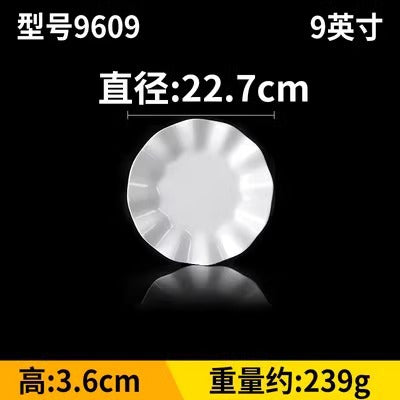 Fat beef plate melamine hotpot restaurant buffet plate tableware barbecue plate commercial side dish dish lettuce bucket haidilao