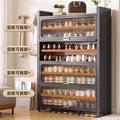 For homemultifunctional all-in-one steel shoe cabinet multi-layer thickened storage cabinet extra thick bedroom storage bold dustproof shoe cabinet