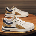 Men's spring breathable 2026 new versatile athletic casual flat white sneakers - trendy work shoes for men