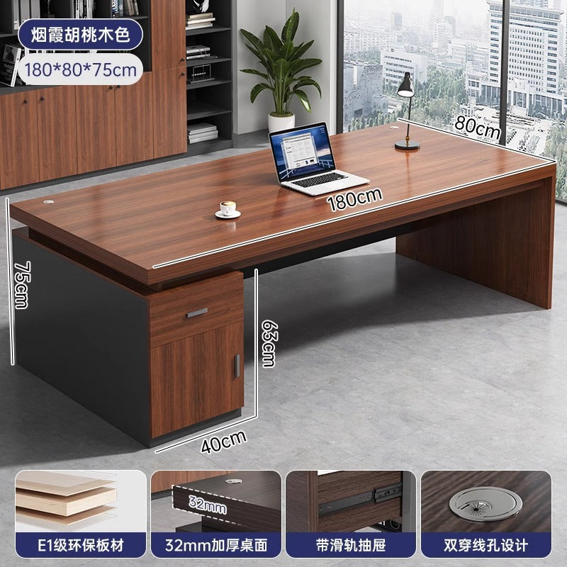 Desk Boss Table Single Desktop Office Table and Chair Combination Staff Desk Light Luxury Home Computer Desk