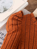 autumn new arrivals: european & american style long-sleeve knitted pullover dress for girls - princess dress for toddlers and young children