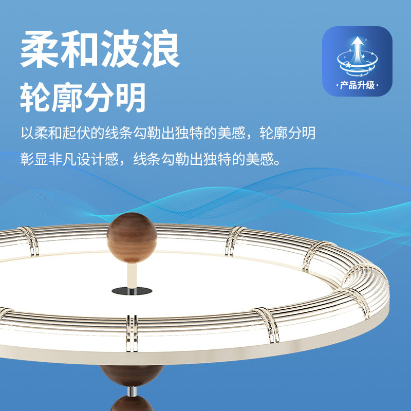 Cream Wind Round Bedroom Ceiling Light Full Spectrum Highlight Eye Protection Ceiling Light Minimalist Household Room Study Lighting