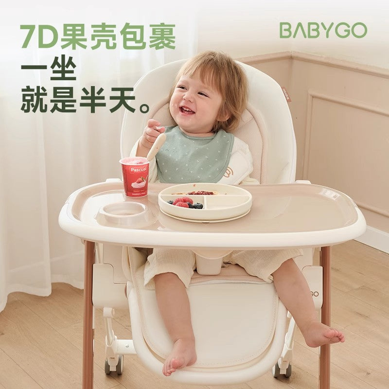 BABYGO Children's Dining Chair Baby Home Dining Table and Chair Sitting and Lying Portable Multifunctional Installation-free Baby Dining Chair