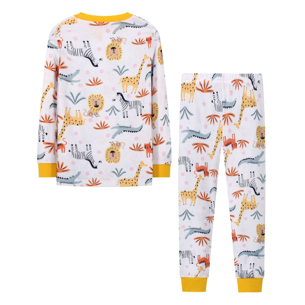 Aliexpress  kids' pajama set - autumn/winter, fun zoo design, boys' long sleeve loungewear set