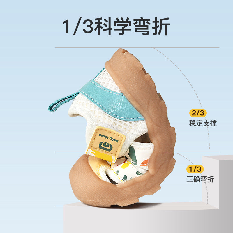 Newborn baby boys' first walker shoes summer sandals infant soft sole functional cartoon 1-3 years old baby shoes children's shoes