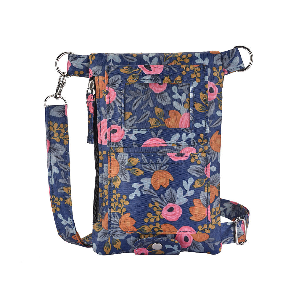 Mobile phone bag women's messenger bag summer vertical mini shoulder bag 2023 new fashion printed canvas bag women's bag