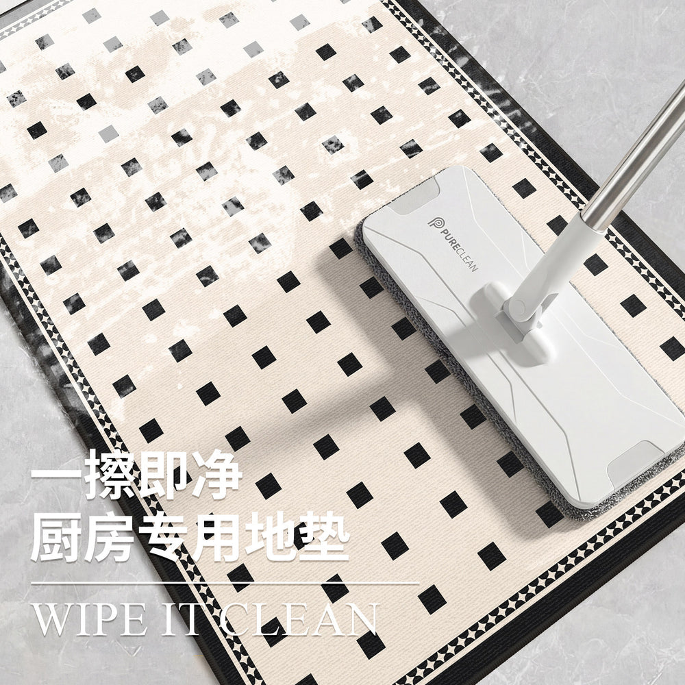 Kitchen floor mat non-slip oil-proof wipeable no-wash accessible luxury waterproof foot mat special stain-resistant thickened for home carpet mat